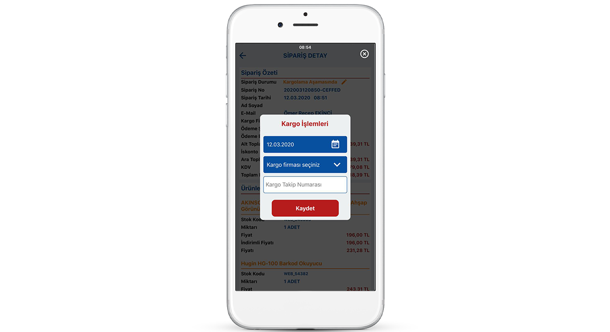 E-Ticaret Yönetici (IOS) 